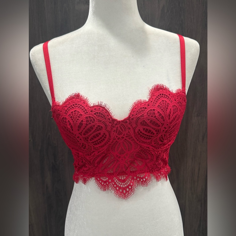 Victoria’s Secret dream angels lace corset bra/ cheekini panty set - Picture 6 of 10